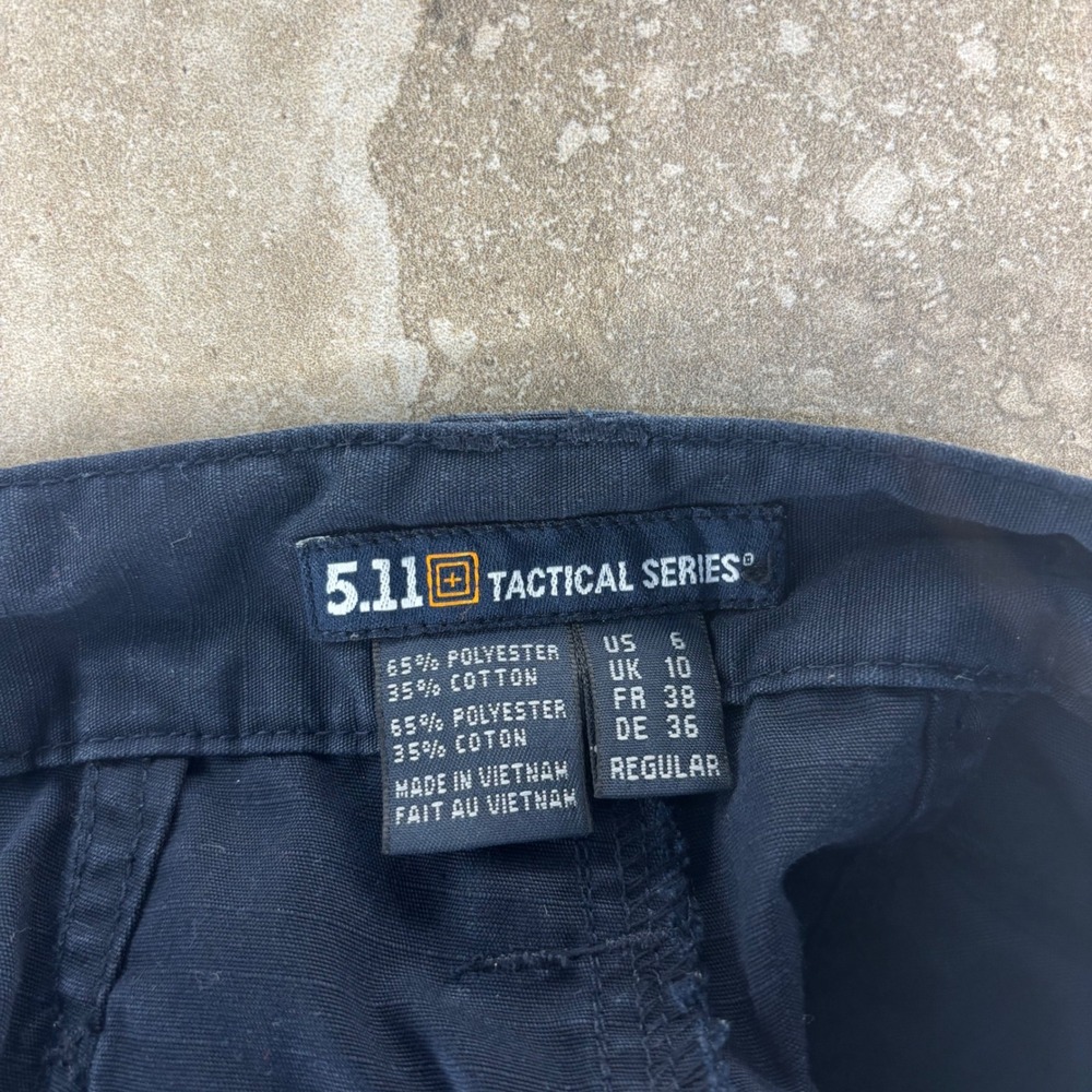 5.11 Tactical Series Womens Navy Blue Ripstop Cargo Pants Size 6 Regular TAC-143 - Picture 10 of 14